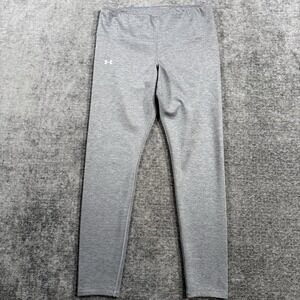 Under Armour Cold Gear Compression Leggings Women's Size Large Gray Athletic